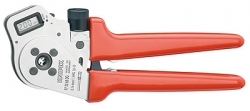 Čtyřtrnové lisovací kleště na soustružené konektory Harting digitální Knipex 975265DG 