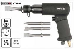 Pneumatický sekáč YATO YT0990 se sadou sekáčů , 3200 úderů/min 