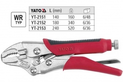 Kleště YATO samosvorné typ WR délka 180mm  YT2152 