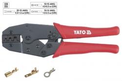 Kleště  YATO YT2250 na lisování neizolovaných konektorů a fastonů 