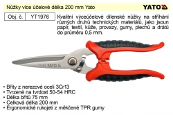 Nůžky více účelové délka 200 mm Yato YT1976 
