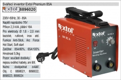 Svářečka Invertor Extol Premium IW 85 (30- 85A) 