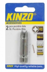 KINZO - bit PZ2 50mm - 2ks 