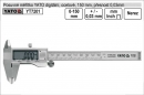 Posuvné měřidlo digitální - šuplera 0-150mm, ocelové přesnost 0,03mm  YATO YT7201