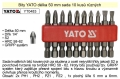 Bity YATO, PH 1-2-3 a ploché, délka 50mm, sada 10 kusů YT0483