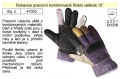 Pracovní rukavice kombinované Robin vel. 10